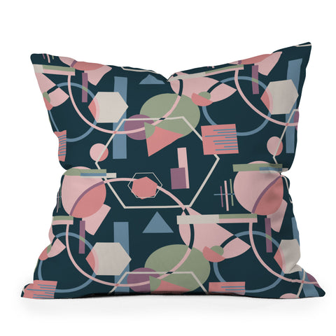 Mareike Boehmer Straight Geometry Wild 1 Outdoor Throw Pillow