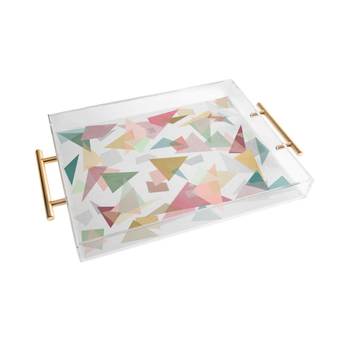 Mareike Boehmer Triangle Confetti 1 Acrylic Tray