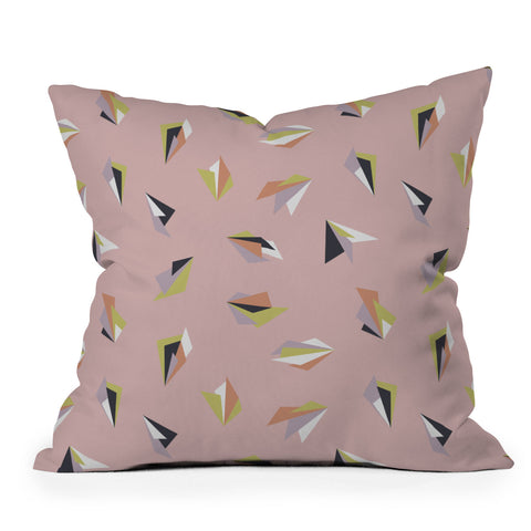 Mareike Boehmer Triangle Play Flowers 1 Outdoor Throw Pillow