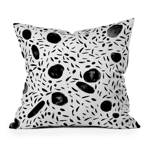 Mareike Boehmer Watercolor Dots Outdoor Throw Pillow