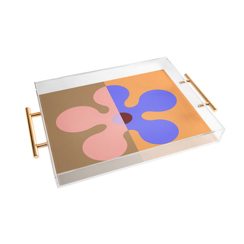 MariaMariaCreative Groovy Flower Multi Acrylic Tray