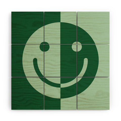 MariaMariaCreative Happy Sage Wood Wall Mural