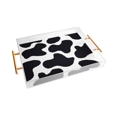 MariaMariaCreative Mooooo Black and White Acrylic Tray