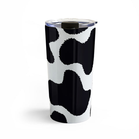 MariaMariaCreative Mooooo Black and White Travel Mug