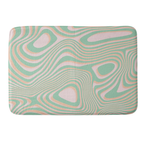 MariaMariaCreative Peach Swirl Memory Foam Bath Mat