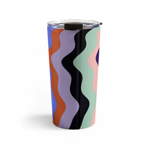 MariaMariaCreative Waves Stripe Multi Travel Mug