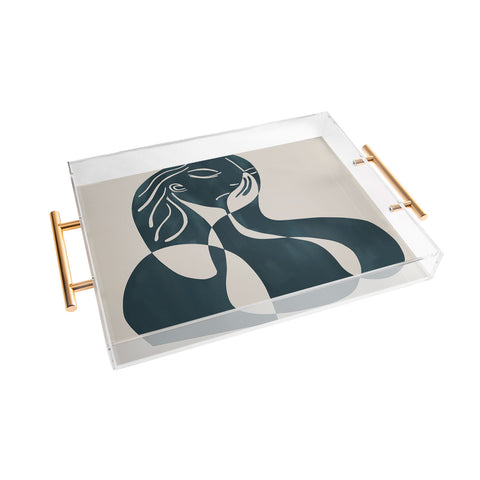 Marin Vaan Zaal Alyona Modern Portrait Acrylic Tray
