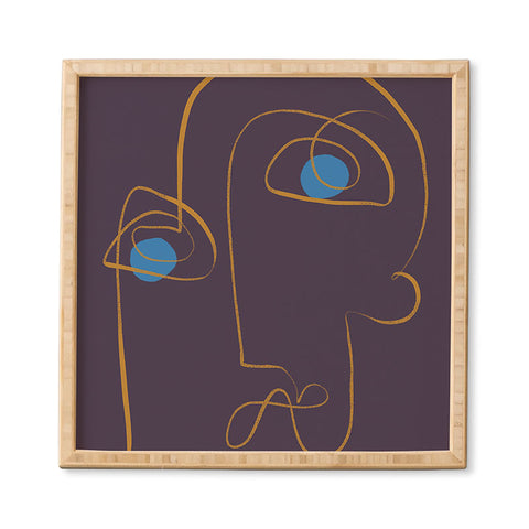 Marin Vaan Zaal Artur Minimalist Line Drawing Framed Wall Art