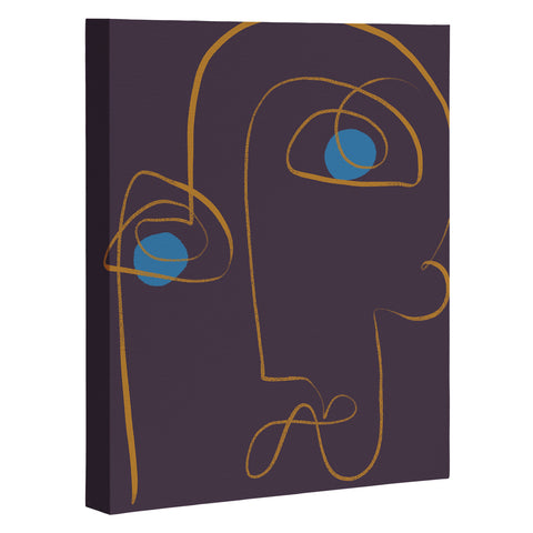 Marin Vaan Zaal Artur Minimalist Line Drawing Art Canvas