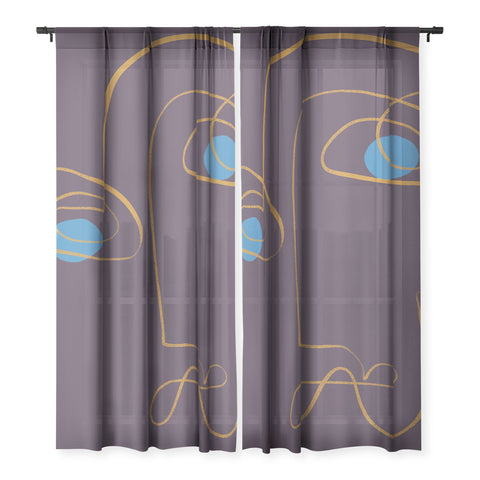 Marin Vaan Zaal Artur Minimalist Line Drawing Sheer Non Repeat