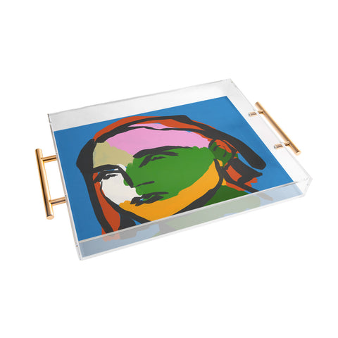Marin Vaan Zaal Asceline in Blue Modern female Acrylic Tray