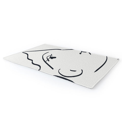 Marin Vaan Zaal Delia minimalist female portra Area Rug