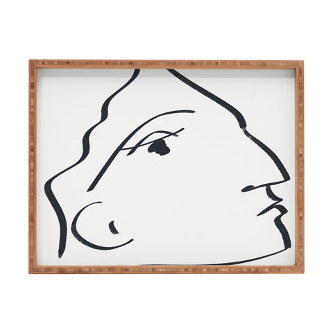 Marin Vaan Zaal Delia minimalist female portra Rectangular Tray