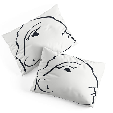 Marin Vaan Zaal Delia minimalist female portra Pillow Shams