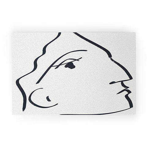 Marin Vaan Zaal Delia minimalist female portra Welcome Mat