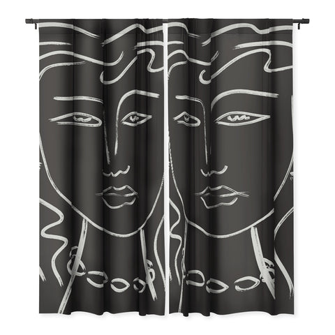 Marin Vaan Zaal Hellen Modernist Line Portrait Blackout Non Repeat