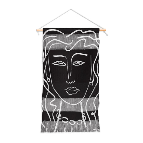 Marin Vaan Zaal Hellen Modernist Line Portrait Wall Hanging Portrait