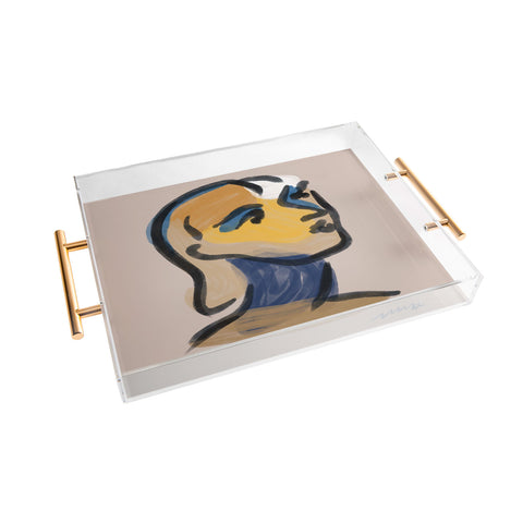 Marin Vaan Zaal Ninette Modern Portrait Print Acrylic Tray