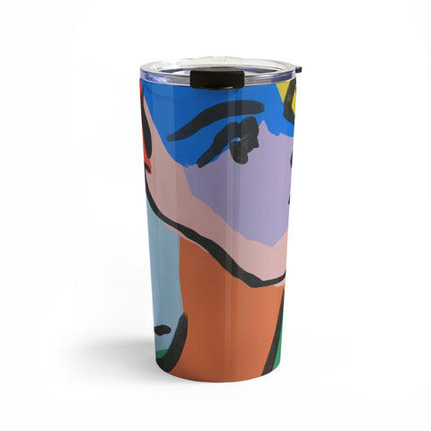 Marin Vaan Zaal Ninette on Green modern minim Travel Mug