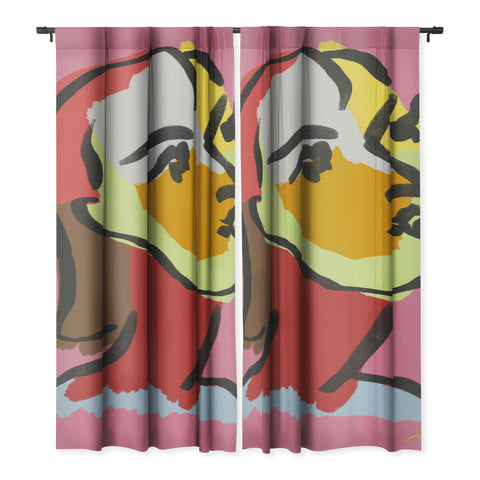 Marin Vaan Zaal Ninette on Pink Modernist col Blackout Non Repeat