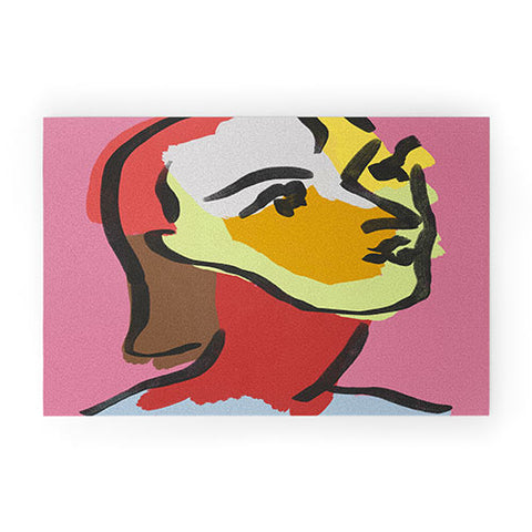 Marin Vaan Zaal Ninette on Pink Modernist col Welcome Mat