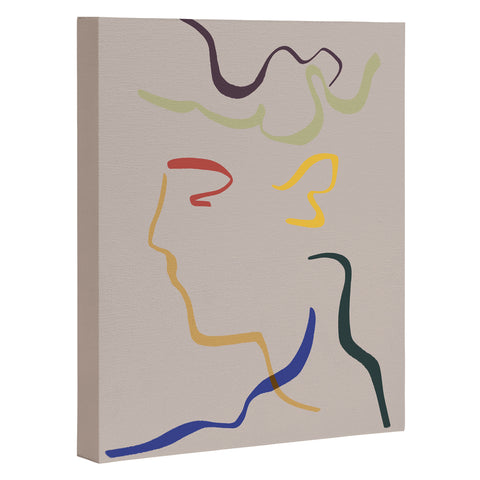 Marin Vaan Zaal Rhett modern line drawing Art Canvas