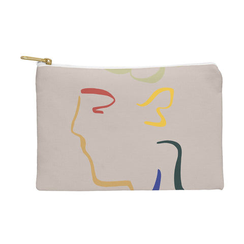Marin Vaan Zaal Rhett modern line drawing Pouch