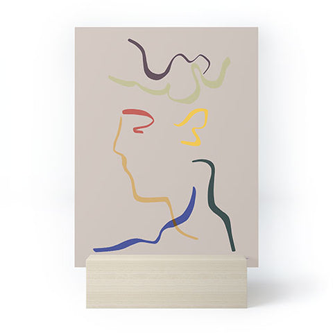 Marin Vaan Zaal Rhett modern line drawing Mini Art Print