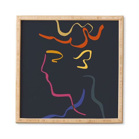 Marin Vaan Zaal Rhett Modernist Portrait B Framed Wall Art