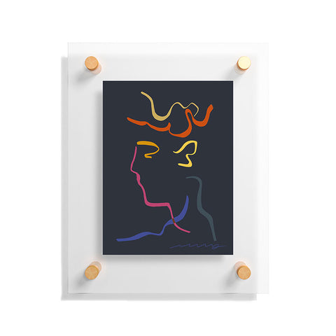 Marin Vaan Zaal Rhett Modernist Portrait B Floating Acrylic Print