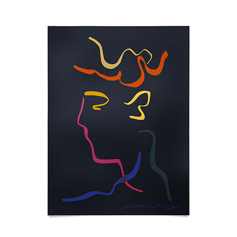 Marin Vaan Zaal Rhett Modernist Portrait B Poster