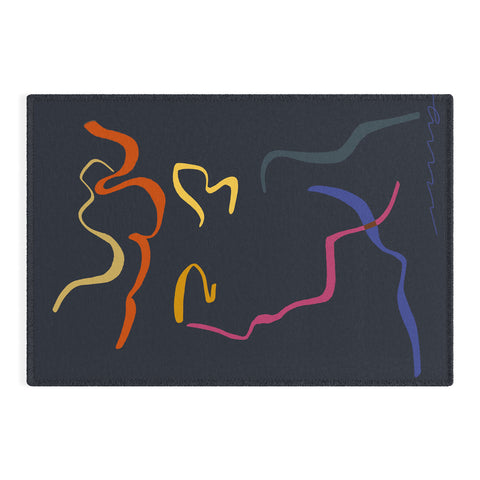 Marin Vaan Zaal Rhett Modernist Portrait B Outdoor Rug