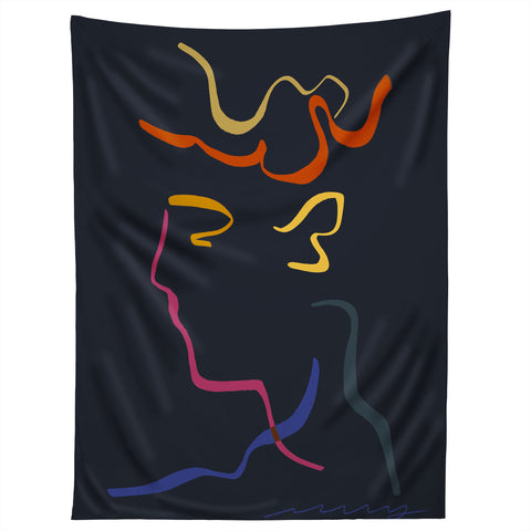 Marin Vaan Zaal Rhett Modernist Portrait B Tapestry