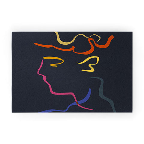 Marin Vaan Zaal Rhett Modernist Portrait B Welcome Mat