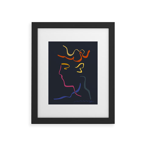 Marin Vaan Zaal Rhett Modernist Portrait B Framed Art Print