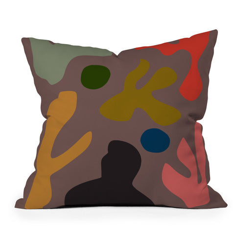 Marin Vaan Zaal Tuileries Modern Print Outdoor Throw Pillow