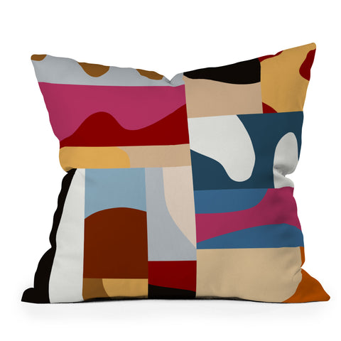 Marin Vaan Zaal Ypres Mosaic Modernist Pattern Outdoor Throw Pillow