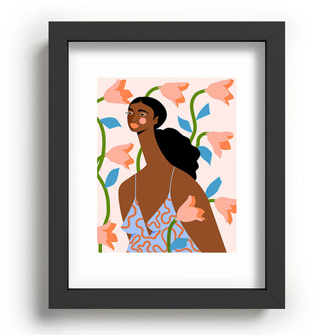 Maritza Lisa Abstract Dress I Recessed Framing Rectangle