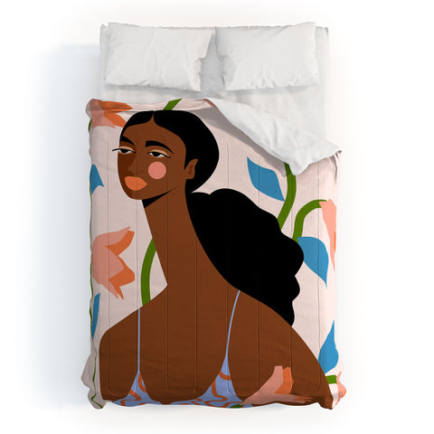 Maritza Lisa Abstract Dress I Comforter