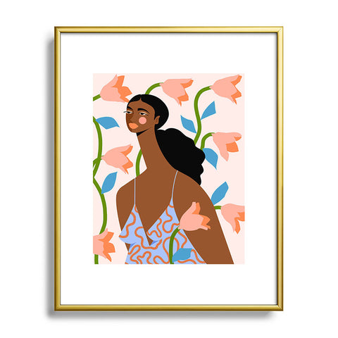 Maritza Lisa Abstract Dress I Metal Framed Art Print