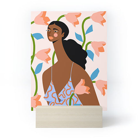 Maritza Lisa Abstract Dress I Mini Art Print