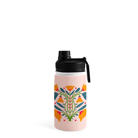 Maritza Lisa Art Nouveau Symmetric Buttercups Water Bottle