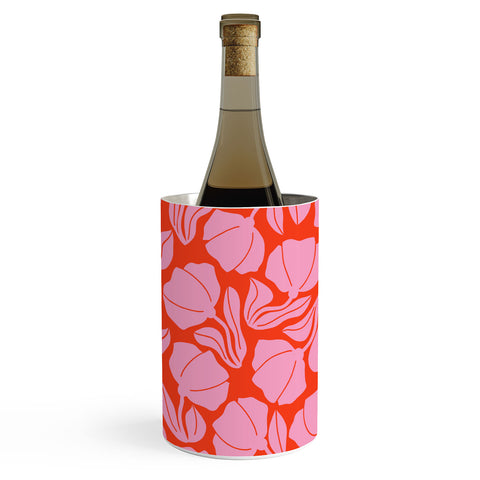 Maritza Lisa Boho Blooms Pink Wine Chiller