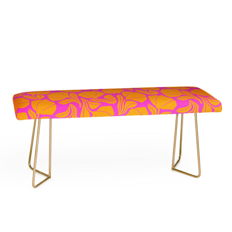 Maritza Lisa Boho Blooms Yellow Bench