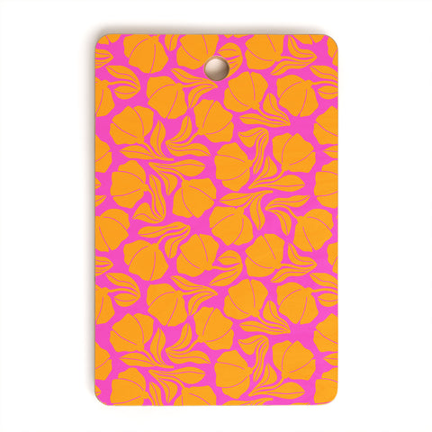 Maritza Lisa Boho Blooms Yellow Cutting Board Rectangle