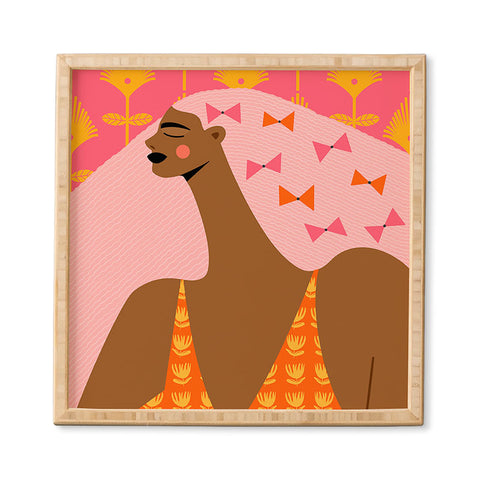 Maritza Lisa Bow Stacking Queen Framed Wall Art