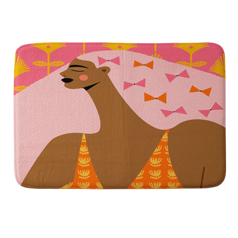 Maritza Lisa Bow Stacking Queen Memory Foam Bath Mat