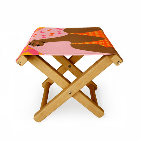 Maritza Lisa Bow Stacking Queen Folding Stool