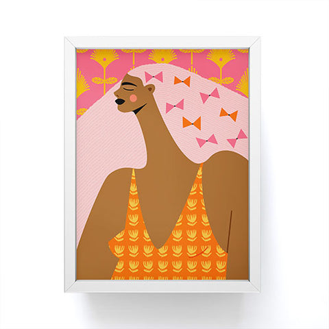 Maritza Lisa Bow Stacking Queen Framed Mini Art Print