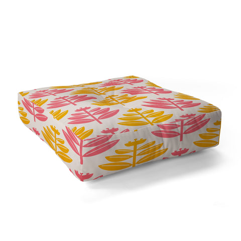 Maritza Lisa Buttercup Buds Floor Pillow Square